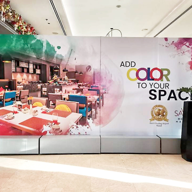 Savoy Sticker Backdrop Standee