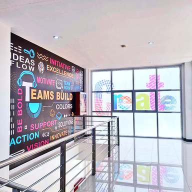 SMI Wall Mural and Frosted